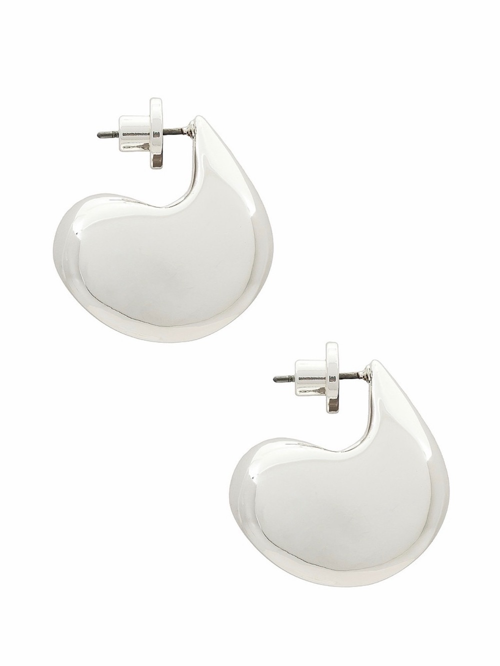 NOUVEAUX PUFF EARRINGS IN SILVER Jenny Bird Earrings Silver - Picture 2 of 7